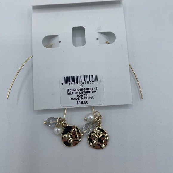 Style & Co Ml Titn Lgwire Hp Earrings - New With Tags - Picture 4 of 5
